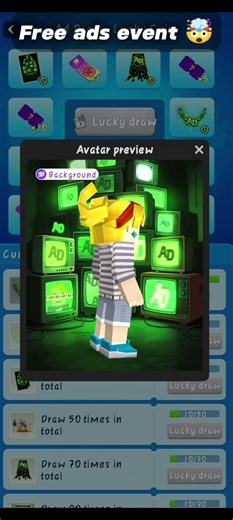 Blockman Go New Ads Event is Crazy! Free Rewards 😱 #blockmango #newevent