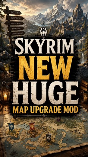 Skyrim Has a NEW HUGE Map Extension Upgrade Mod!