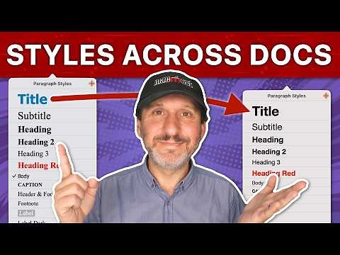 Reusing and Copying Styles From One Document To Another In Pages, Numbers and Keynote
