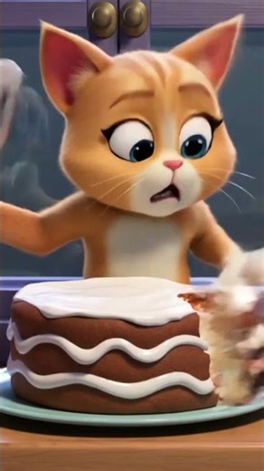 #cat#mouse#cake making# funny#cartoon #animation