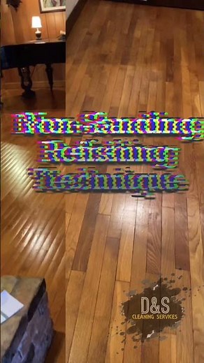 Refinish your wood floors without sanding