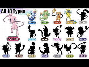 All 18 Types Mew Evolution | Pokémon Type Swap Animation | Max S