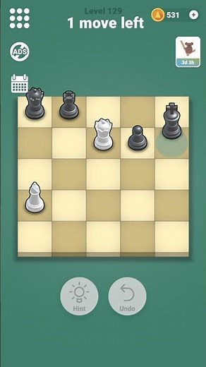 Level 129 - Pocket Chess - Solution/Walkthrough