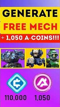 Mech Arena Promo Code Generator 🎁 Mech Arena FREE A Coins 🟣 Bonus pack! #mecharena #mecharenagaming