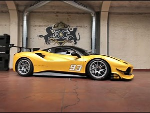 Ferrari 488 Challenge - Sunflower Yellow carwrap