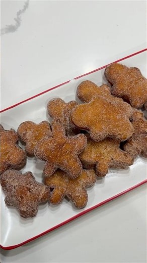 Gingerbread donuts… but the lazy holiday mom version #momlife #holidaytreats #holidaybaking #asmr