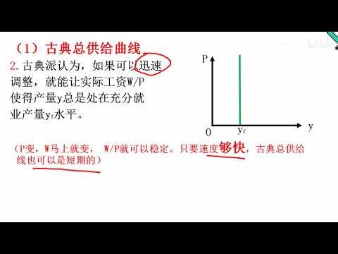[Macroeconomics] Complete Works 046 [Chapter 4] Classical Aggregate Supply Curve (Extreme Case 1)