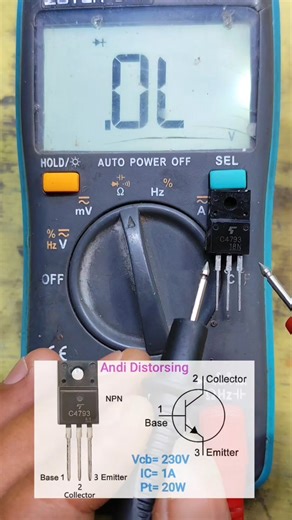 Andi Distorsing on Instagram: "C4793 pin data and how to measure it #datapin #datasheet #measuring #transistor #npn #c4793 #reels"