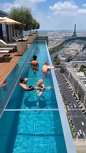 "Paris Skyscraper Infinity Pool Cracks Open, People Begin Falling | Ai Content Mix