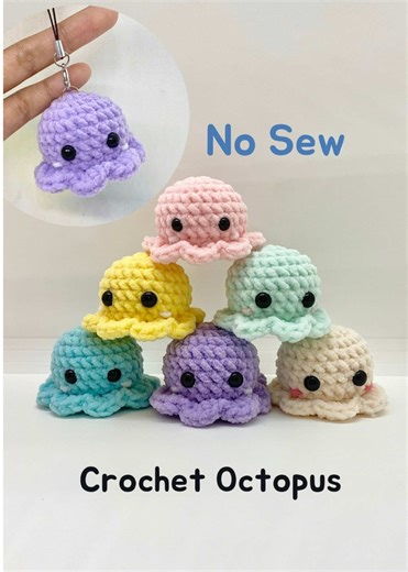 Easy No-Sew Crochet Octopus 🐙💖 Amigurumi | Beginner-Friendly Plush Tutorial #crochet #amigurumi #octopus #crochetplush #crochettoy