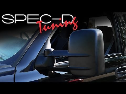 SPECDTUNING INSTALLATION VIDEO: 2003-2006 CHEVY SILVERADO EXTENDABLE MIRRORS