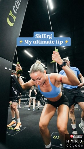 K I M 🦋 on Instagram: "SkiErg 🆘❌the most important station in HYROX!!! Many athletes push too hard here and burn all their energy. I’ve seen it, I’ve done it and I’ve learned my lesson. 📣 Example: My average SkiErg pace is 2:20/500m. If I go at 2:10/500m, I’m completely destroyed. The difference? Only 20 seconds but it costs me the whole race. As an athlete, I usually start in the middle to the back of the field on the SkiErg. But I always catch up later because I pace myself smart. Those few