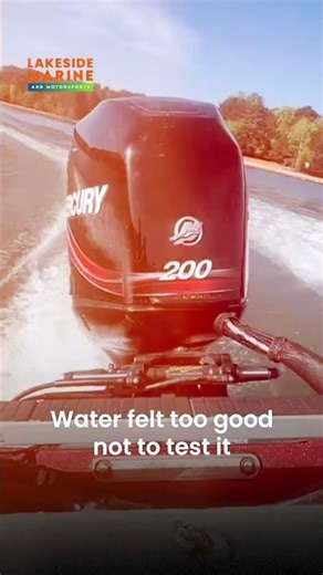 Water felt too good not to test it 🚤🌊