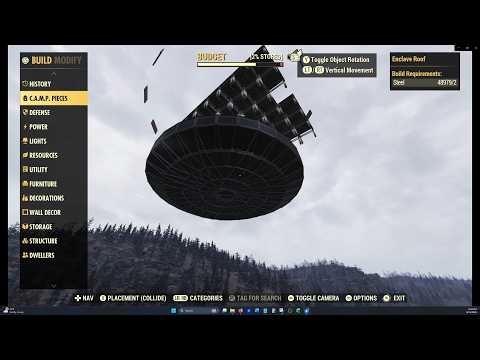 Fallout 76 Camp Builds - The Largest Alien Ship