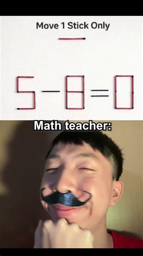 The teachers can only move one stick to complete this math #shorts