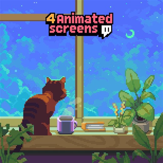 Cute Pixel Overlay | Animated Stream Overlay | Dreamcore Cat Twitch Package | Soft Cottagecore Overlay | Kawaii Pixel Art - Etsy