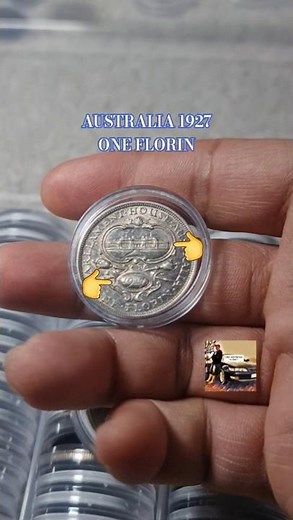 COIN COLLECTING: AUSTRALIA 1927 ONE FLORIN #coin #coinsworthmoney #treasuresearch #money #collection