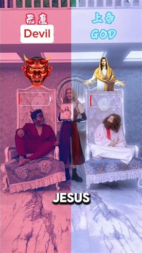 The Choice between God and Devil#shorts #Devil#Angel #jesus