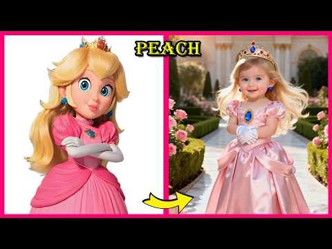 🍄👑THE SUPER MARIO GALAXY Movie Character as Babies ~ Their Favorite Things: Mario, Yoshi, Peach