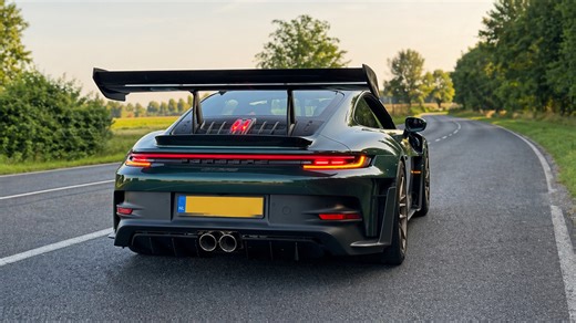 Porsche 911 with performance exhaust upgrade