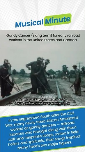 Gandy Dancers: The Unsung Heroes of American Music | Musical Minute | Green Bean's Music