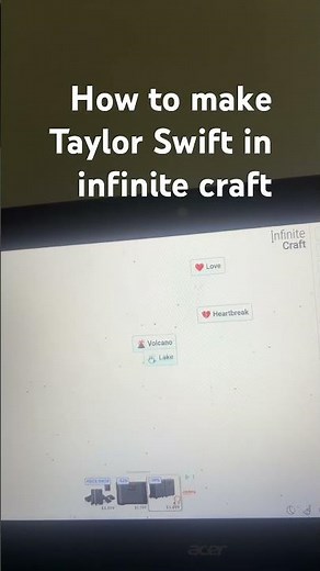How to make Taylor Swift in infinite craft