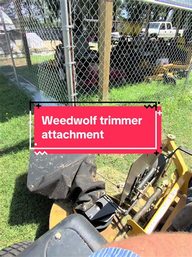 Weedwolf trimmer attachment is awesome #mechanic #repair #lawnmower #lawncare #fypシ゚viral @Weedwolf Manufacturing