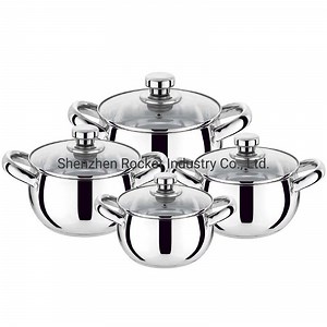 [Hot Item] Apple Shape Stainless Steel Kitchen Ware Cooking Pots Set Cookware Set