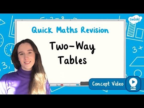 How Do You Read and Interpret Two-Way Tables? | KS2 Maths Concept for Kids