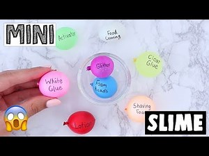 MAKING MINI SLIME WITH BALLOONS! Satisfying Balloon Cutting Tutorial!