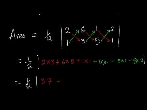 Area of rectilinear figures using shoelace method