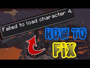 How To Fix The "Failed To Load Character" Glitch In Minecraft!