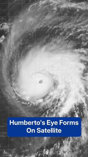 77K views · 809 reactions | The eye of Humberto- silent, stunning, and powerful. Watch as this hurricane glides through the Atlantic. | The Weather Channel | Facebook