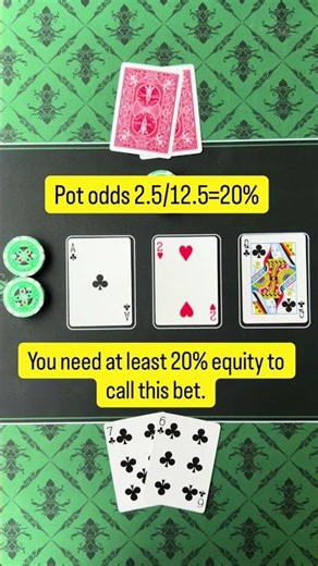 Pot-odds 🤓 #poker #pokerstars #pokerlife #pokermath #pokeronline