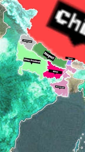 How Much and Which State Border Sharing with Nepal with Map Animation