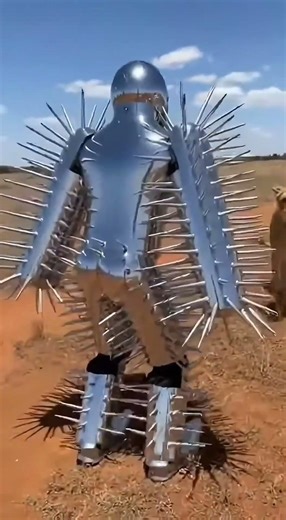 Several Lions vs the Spiked Man 😱🦁 (AI Safari Chaos)