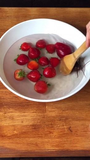 Removing Bugs from Strawberries with Salt Water