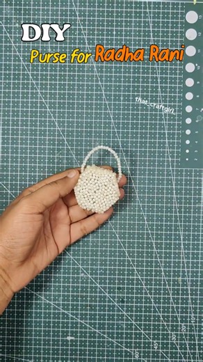 DIY Mini Purse for Radha Rani #artist #diy #handmade #radharanipurse #radharanijewellery #craft