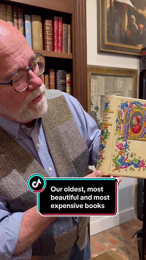 Back to the vault for our most #beautifull book, our #oldest book and our most #expensive book. #booktok #moonsrarebooks #bookish