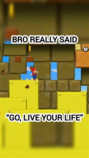 Mario said go live your life 🤣😭🔥 #mario #nintendo #retrogaming