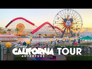 [4K] Tour of Disney California Adventure 2021 - A Touch of Disney Opening Day - Disneyland Reopening