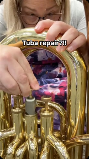 Mrs. Allen | Help me troubleshoot this tuba! #band #banddirector #middleschoolband #tuba #instrumentrepair #tubaplayer #valves #trumpet #baritone #euphonium | Instagram