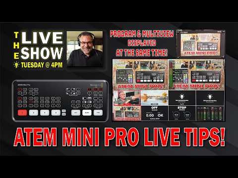 ATEM MINI Pro Streaming Live Tips and Trick Week Two!