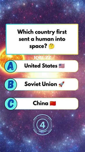 🚀 “Space history!”🌍 “First human!”which country first sent of human into space#usaquiz #amercia #usa