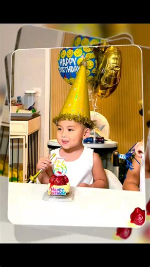 Happy 3rd Birthday, little one! Love you to the moon and back! 🎂✨ | Liam LJ Oudomrak