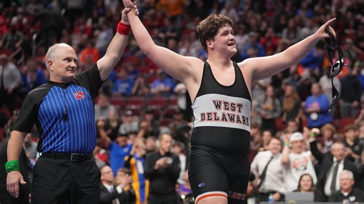 West Delaware's Cam Geuther goes from winless in middle school to a Class 2A state champion