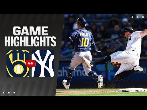 Brewers vs. Yankees Game Highlights (3/27/25) | MLB Highlights