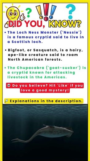 Did You Know These Monsters Are Real? #shorts