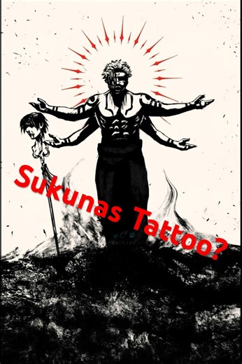 💀 Das sind keine Tattoos… das ist Sukunas Kraft #Sukuna, #FluchKönig, #AnimeManga, #KeineTattoos