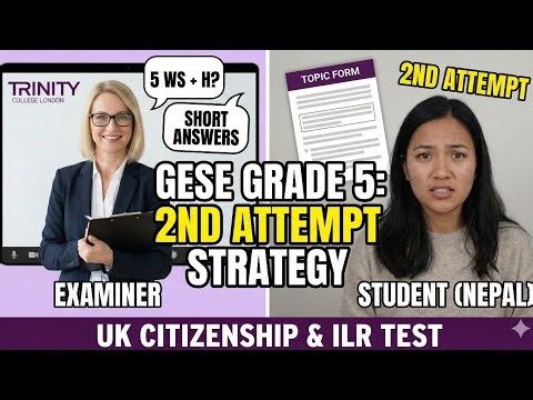 B1 English Test (GESE Grade 5) | SELT British Citizenship| Trinity College London ILR UK